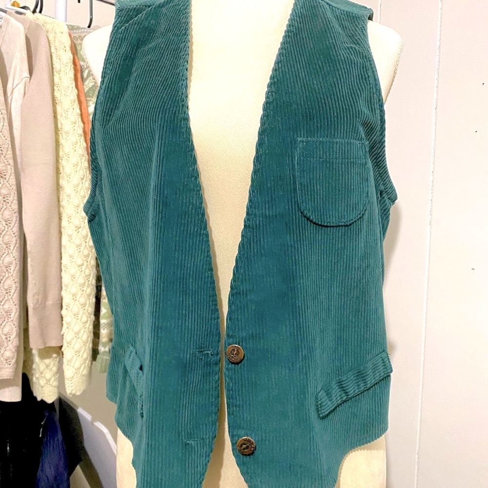 Corduroy vest.